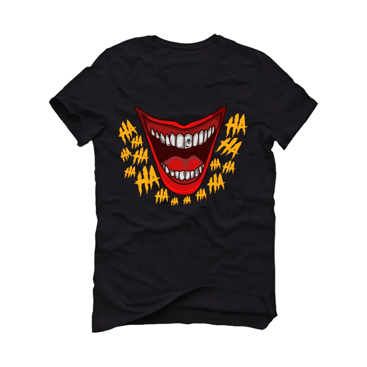 Air Jordan 7 “Citrus” 2022 Retro Black T-Shirt (ha ha ha) - Image 2