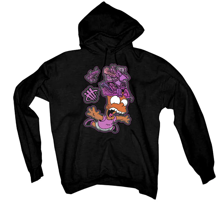 Air Jordan 7 GS “Barely Grape” Black T-Shirt (FREE FALL) - Image 3