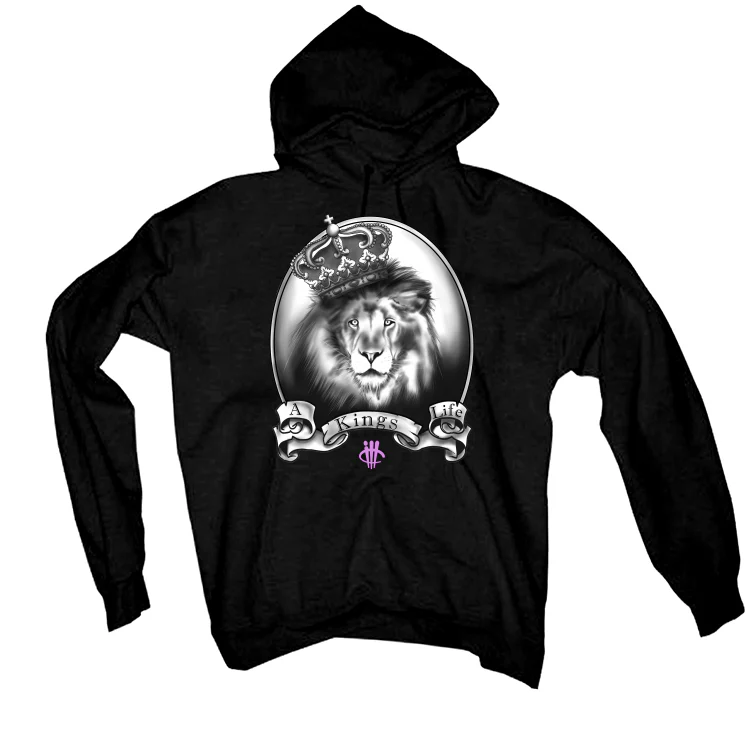 Air Jordan 7 GS “Barely Grape” Black T-Shirt (King's Life) - Image 3