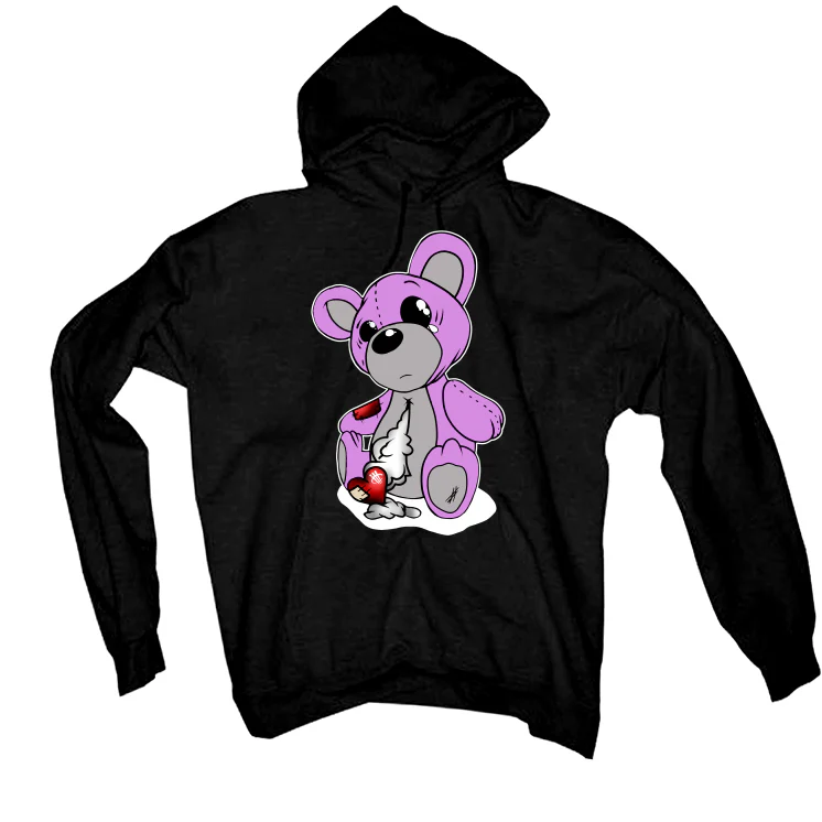 Air Jordan 7 GS “Barely Grape” Black T-Shirt (Teddy Bear) - Image 3