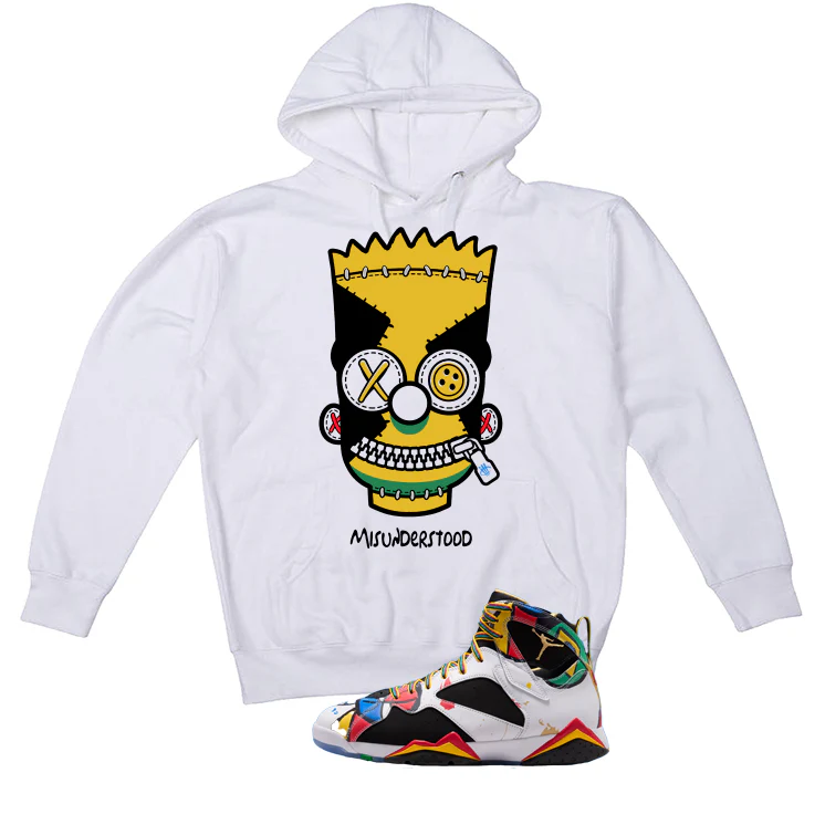 Air Jordan 7 Miro Matching T-Shirt White T-Shirt (Misunderstood)| illcurrency - Image 3