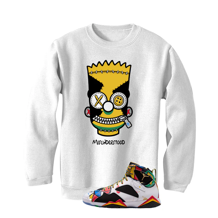 Air Jordan 7 Miro Matching T-Shirt White T-Shirt (Misunderstood)| illcurrency - Image 4