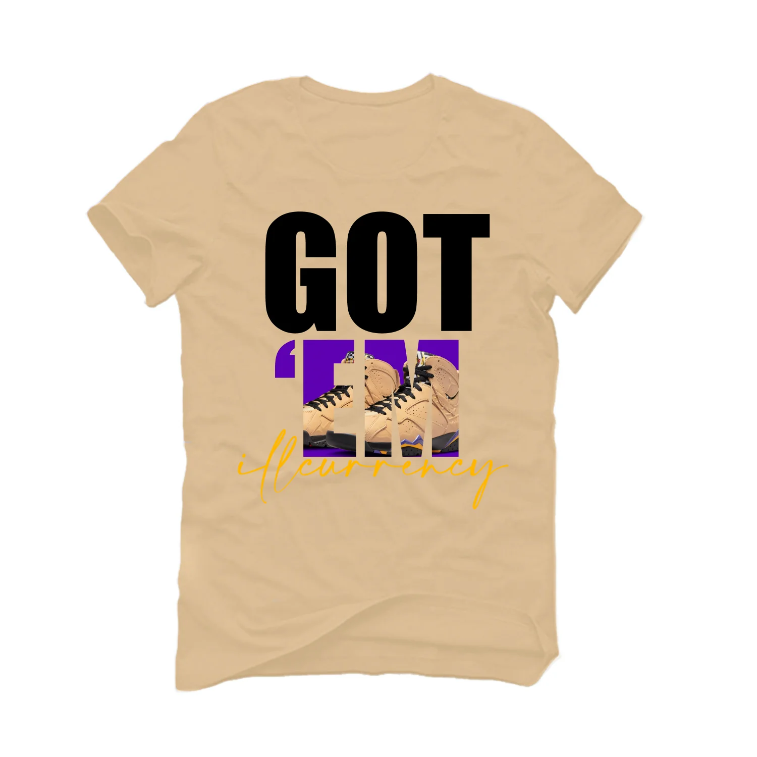 Air Jordan 7 SE “Afrobeats” Tan T-Shirt (Got Em) - Image 2