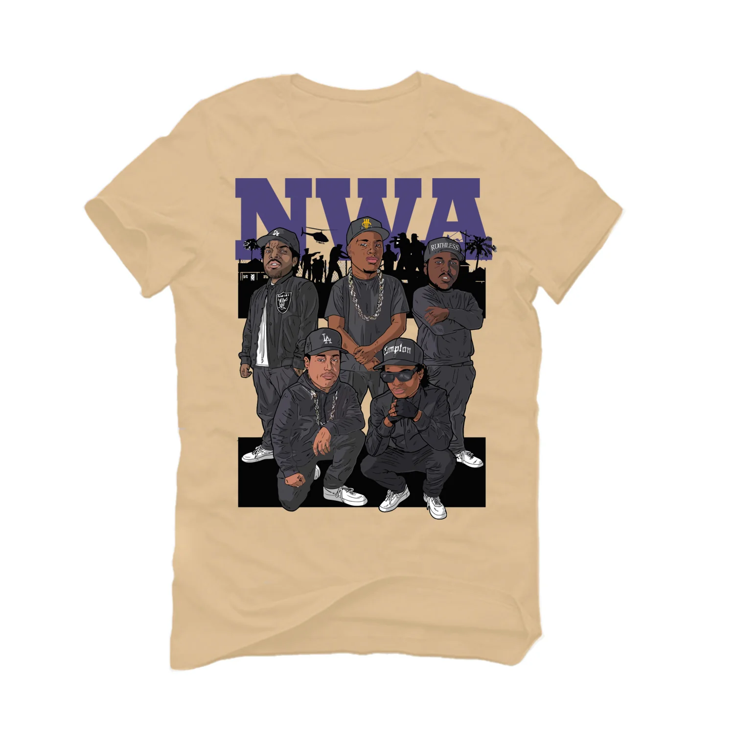 Air Jordan 7 SE “Afrobeats” Tan T-Shirt (With attitude) - Image 2