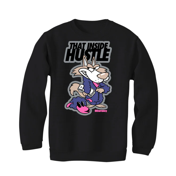 Air Jordan 7 SE "Sapphire" | illCurrency Black T-Shirt (Inside Hustle) - Image 4