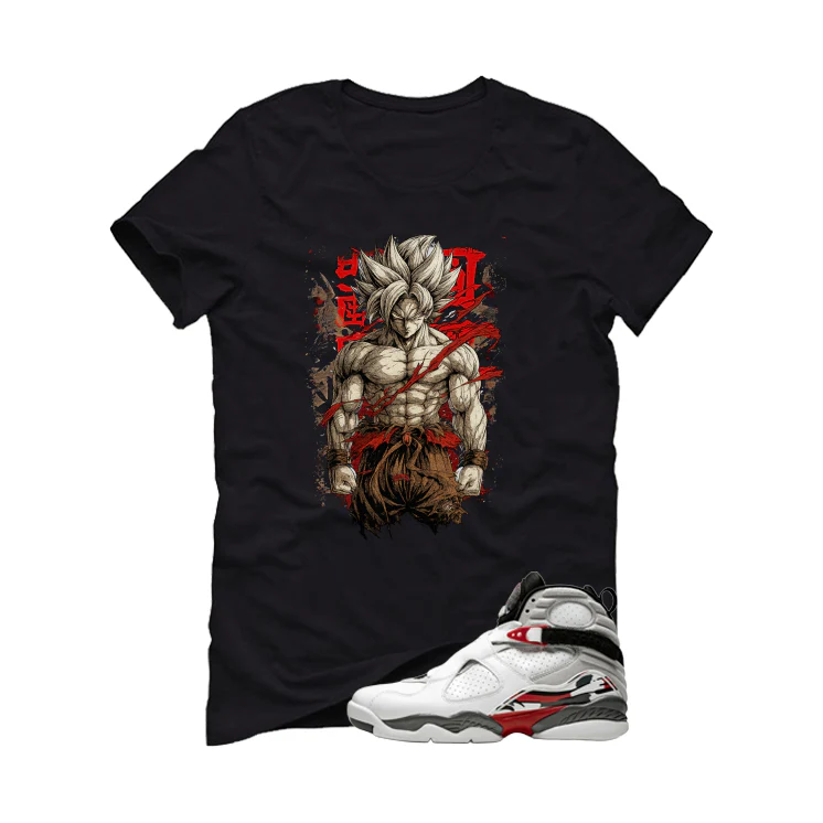 Air Jordan 8 Bugs Bunny Matching T-Shirt, Sweatshirts & Hoodies Black T-Shirt (Goku)| illcurrency - Image 2