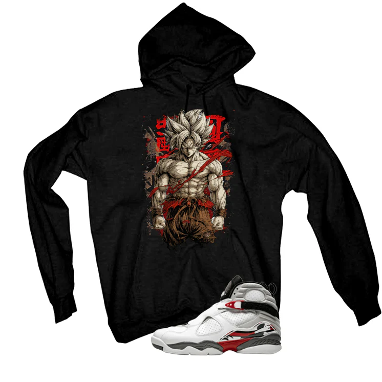 Air Jordan 8 Bugs Bunny Matching T-Shirt, Sweatshirts & Hoodies Black T-Shirt (Goku)| illcurrency - Image 3