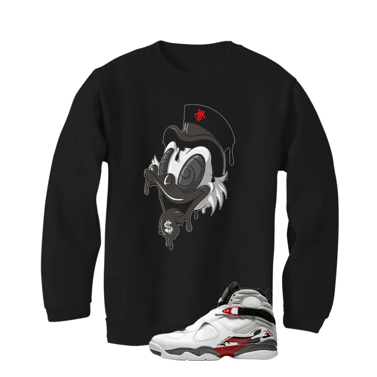 Air Jordan 8 Bugs Bunny Matching T-Shirt, Sweatshirts & Hoodies Black T-Shirt (Money Duck)| illcurrency - Image 4