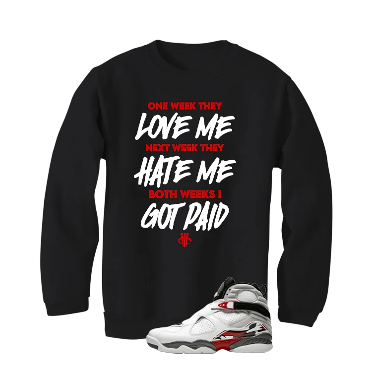 Air Jordan 8 Bugs Bunny Matching T-Shirt, Sweatshirts & Hoodies Black T-Shirt (Paid)| illcurrency - Image 4