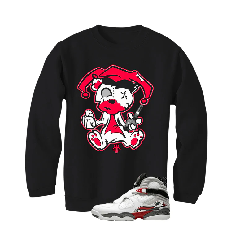 Air Jordan 8 Bugs Bunny Matching T-Shirt, Sweatshirts & Hoodies Black T-Shirt (Teddy Joker)| illcurrency - Image 4