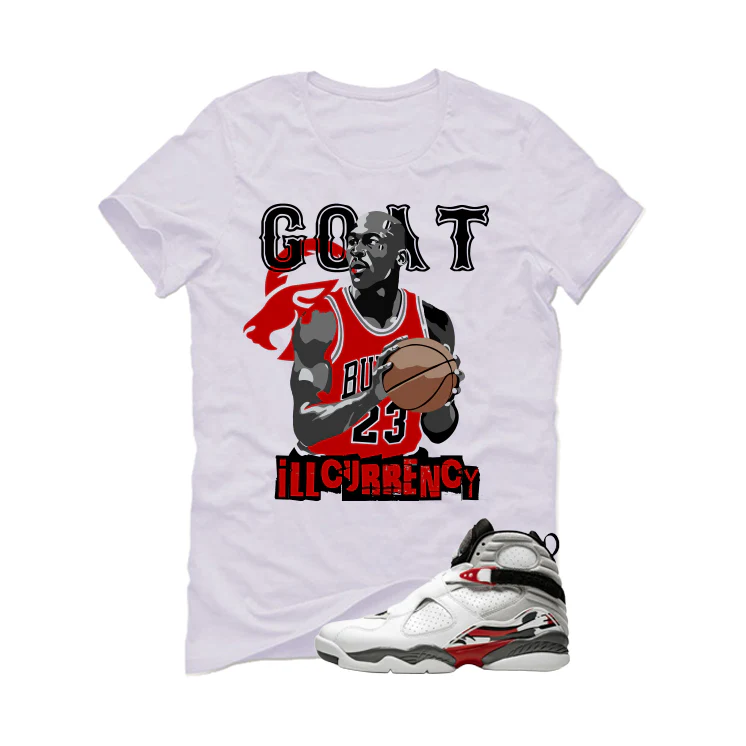 Air Jordan 8 Bugs Bunny Matching T-Shirt, Sweatshirts & Hoodies White T-Shirt (GOAT 23)| illcurrency - Image 2