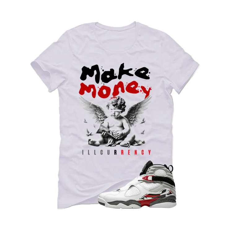 Air Jordan 8 Bugs Bunny Matching T-Shirt, Sweatshirts & Hoodies White T-Shirt (Make Money)| illcurrency - Image 2