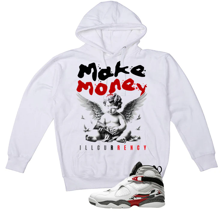 Air Jordan 8 Bugs Bunny Matching T-Shirt, Sweatshirts & Hoodies White T-Shirt (Make Money)| illcurrency - Image 3
