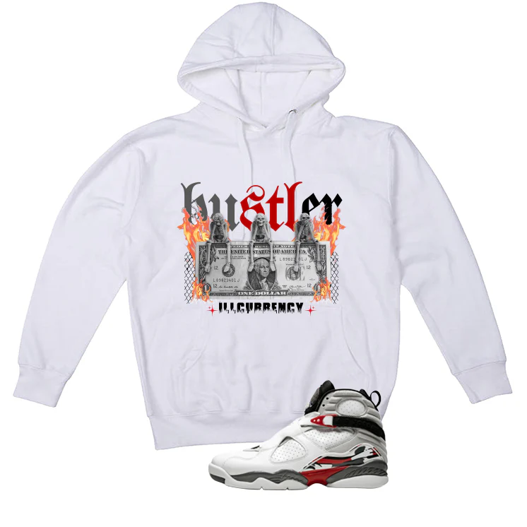 Air Jordan 8 Bugs Bunny Matching T-Shirt, Sweatshirts & Hoodies White T-Shirt (See No Evil Hustler)| illcurrency - Image 3