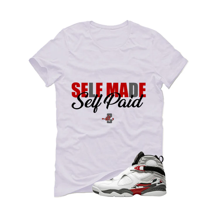 Air Jordan 8 Bugs Bunny Matching T-Shirt, Sweatshirts & Hoodies White T-Shirt (Self Made Self Paid)| illcurrency - Image 2