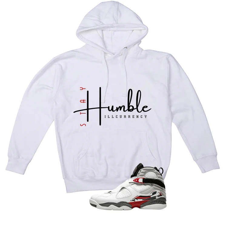 Air Jordan 8 Bugs Bunny Matching T-Shirt, Sweatshirts & Hoodies White T-Shirt (Stay Humble)| illcurrency - Image 3