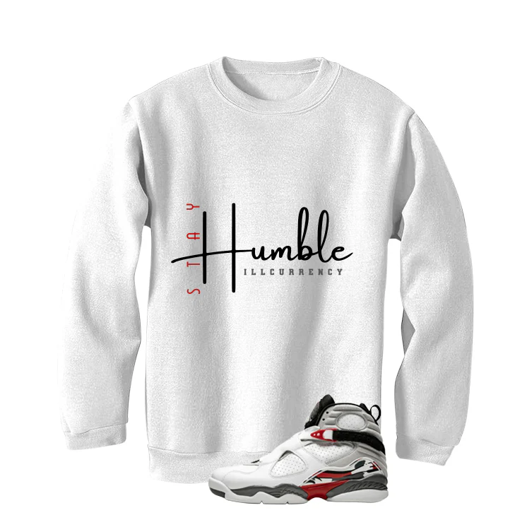 Air Jordan 8 Bugs Bunny Matching T-Shirt, Sweatshirts & Hoodies White T-Shirt (Stay Humble)| illcurrency - Image 4