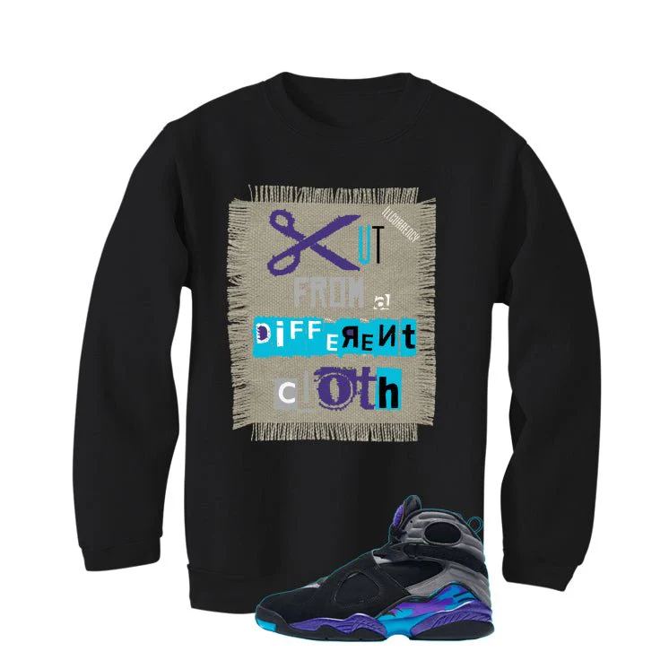 Air Jordan 8 OG Aqua Black T-Shirt (Cut from a different cloth)| illcurrency - Image 4