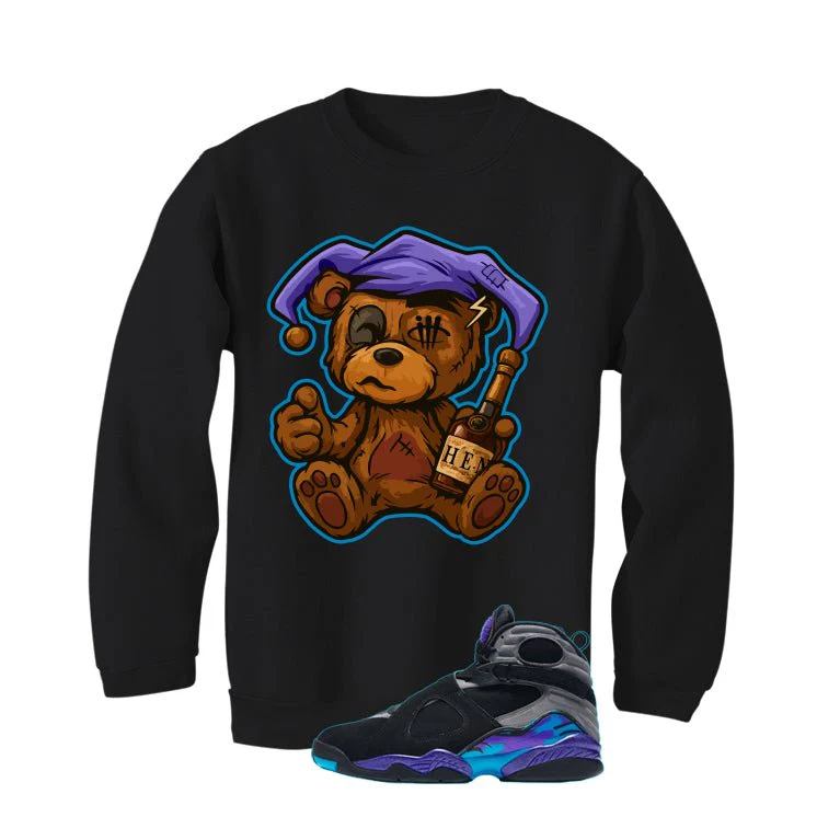 Air Jordan 8 OG Aqua Black T-Shirt (Henny Teddy)| illcurrency - Image 4