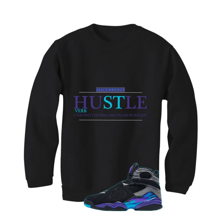 Air Jordan 8 OG Aqua Black T-Shirt (Hustle Definition)| illcurrency - Image 4