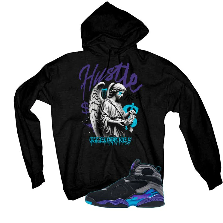 Air Jordan 8 OG Aqua Black T-Shirt (Hustle More)| illcurrency - Image 3