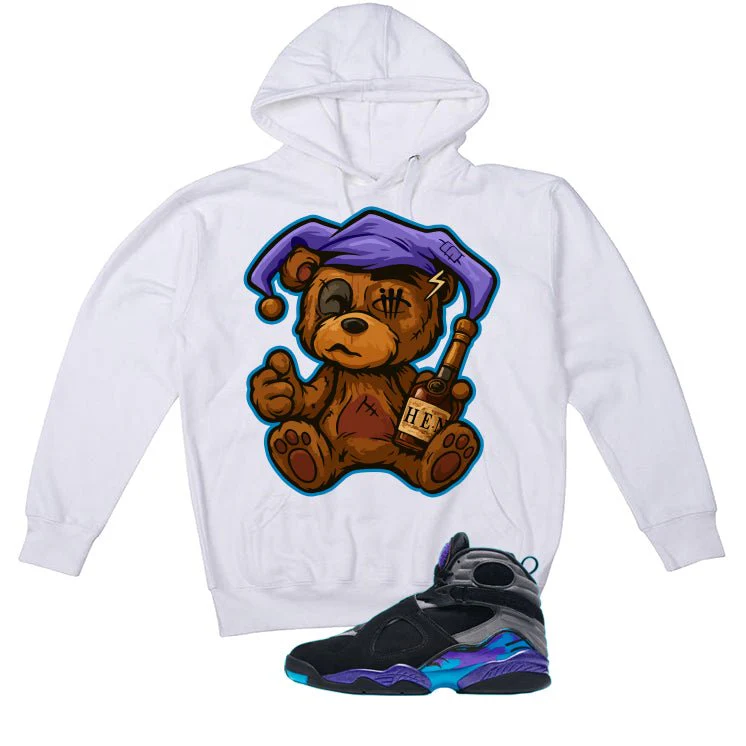 Air Jordan 8 OG Aqua White T-Shirt (Henny Teddy)| illcurrency - Image 3