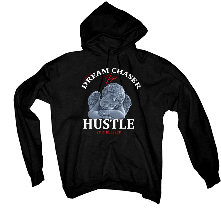 Air Jordan 8 “Playoffs” Black T-Shirt (Dream Chaser Angel) - Image 3