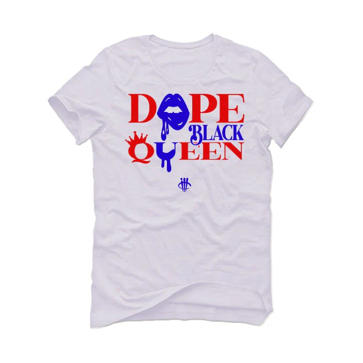 Air Jordan 8 “Playoffs” | illcurrency White T-Shirt (Dope Black Queen) - Image 2