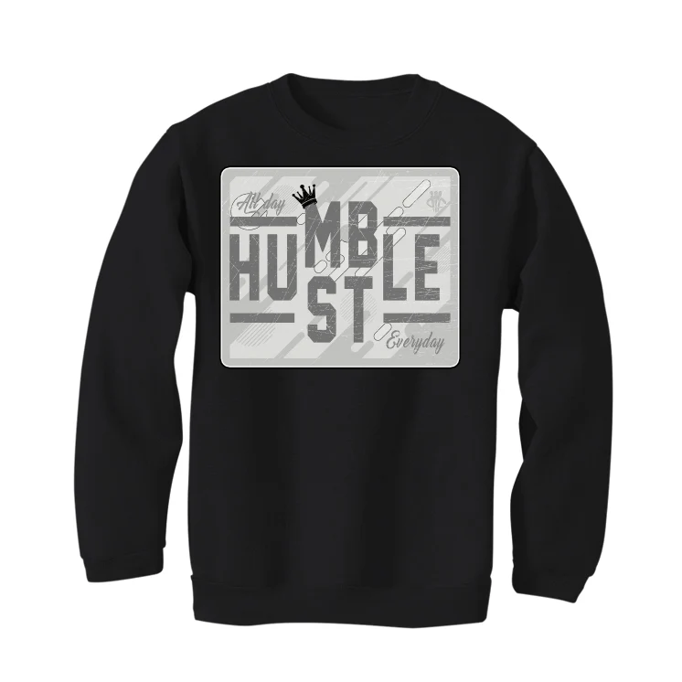 Air Jordan 8 Winter “Gunsmoke” | illcurrency Black T-Shirt (HUSTLE EVERYDAY) - Image 4