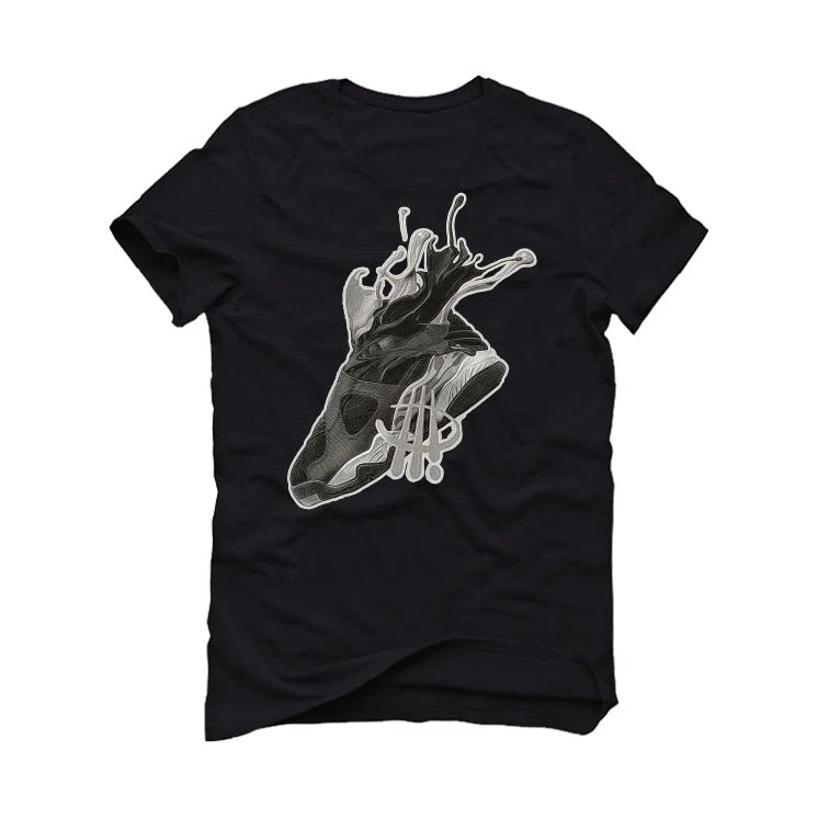 Air Jordan 8 Winter “Gunsmoke” | illcurrency Black T-Shirt (SPLASH 8) - Image 2