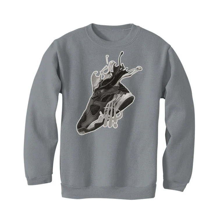 Air Jordan 8 Winter “Gunsmoke” | illcurrency Grey T-Shirt (SPLASH 8) - Image 4