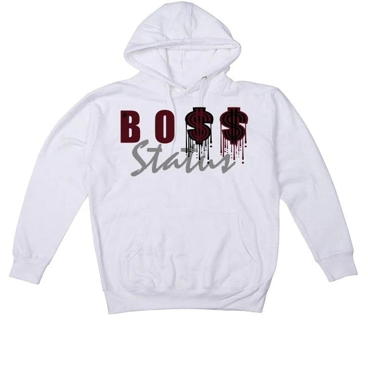 Air Jordan 8 WMNS Burgundy White T-Shirt (Boss Status) - Image 3