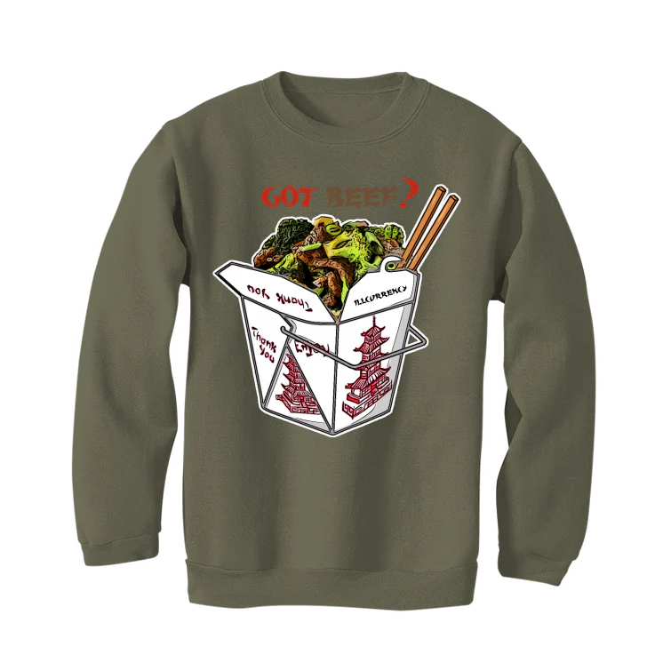 Air Jordan 9 Boot NRG “Beef and Broccoli” Military Green T-Shirt (Beef and Broccoli) - Image 4