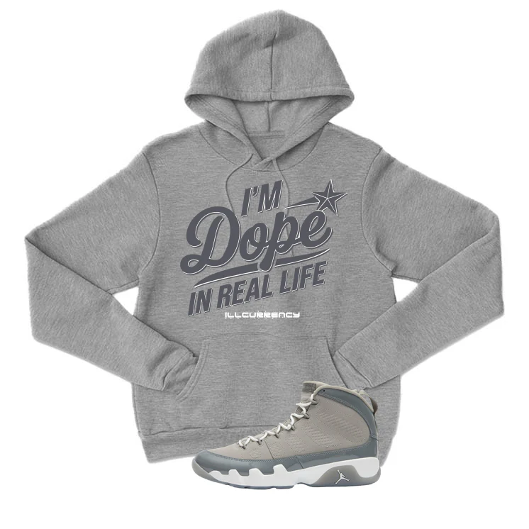 Air Jordan 9 Cool Grey Grey T-Shirt (DOPE)| illcurrency - Image 3
