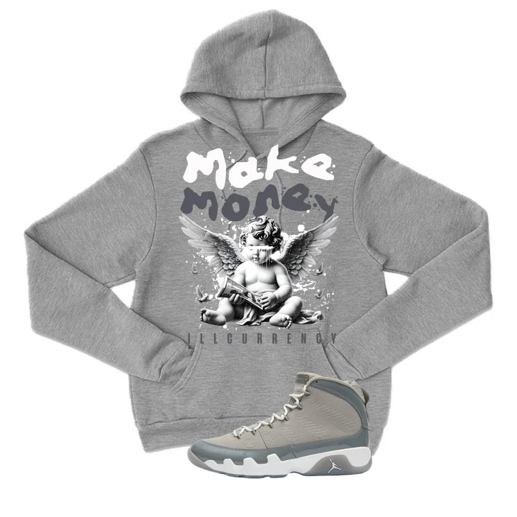 Air Jordan 9 Cool Grey Grey T-Shirt (Make Money)| illcurrency - Image 3