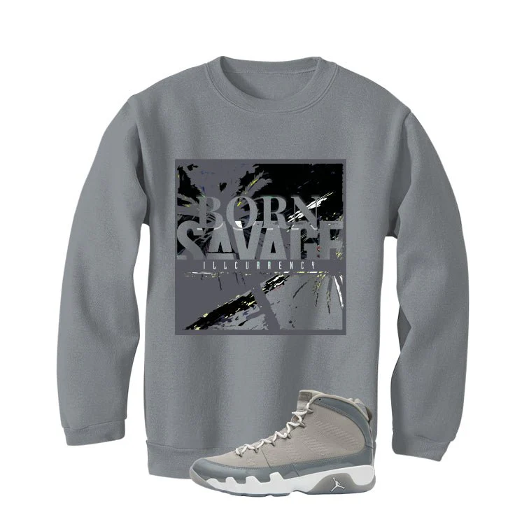 Air Jordan 9 Cool Grey Grey T-Shirt (SAVAGE)| illcurrency - Image 4