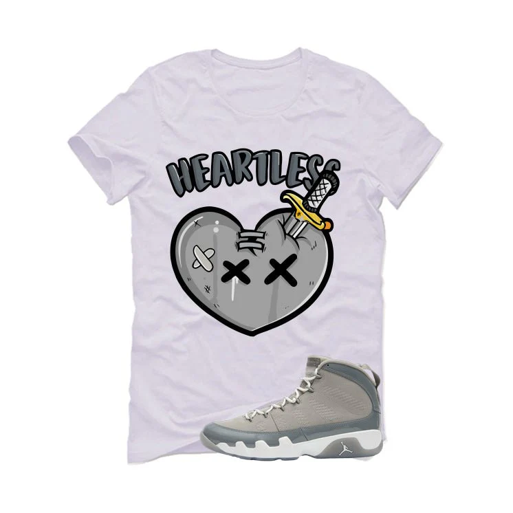Air Jordan 9 Cool Grey White T-Shirt (Heartless)| illcurrency - Image 2