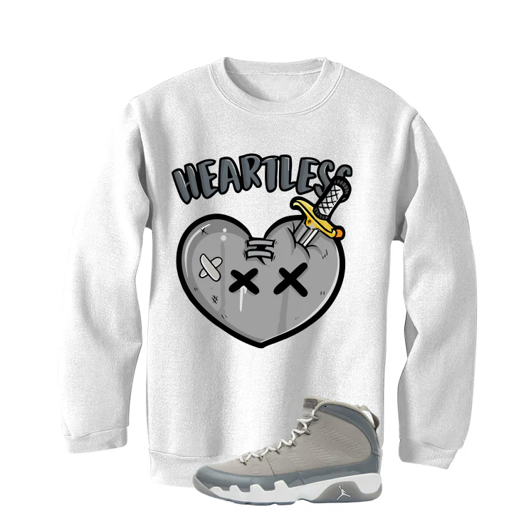 Air Jordan 9 Cool Grey White T-Shirt (Heartless)| illcurrency - Image 4