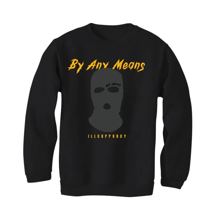 Air Jordan 9 Dark Charcoal University Gold Black T-Shirt (By any means) - Image 3