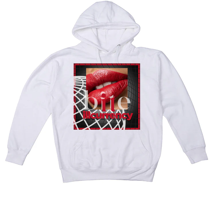 Air Jordan 9 “Fire Red” White T-Shirt (BITE IT) - Image 3