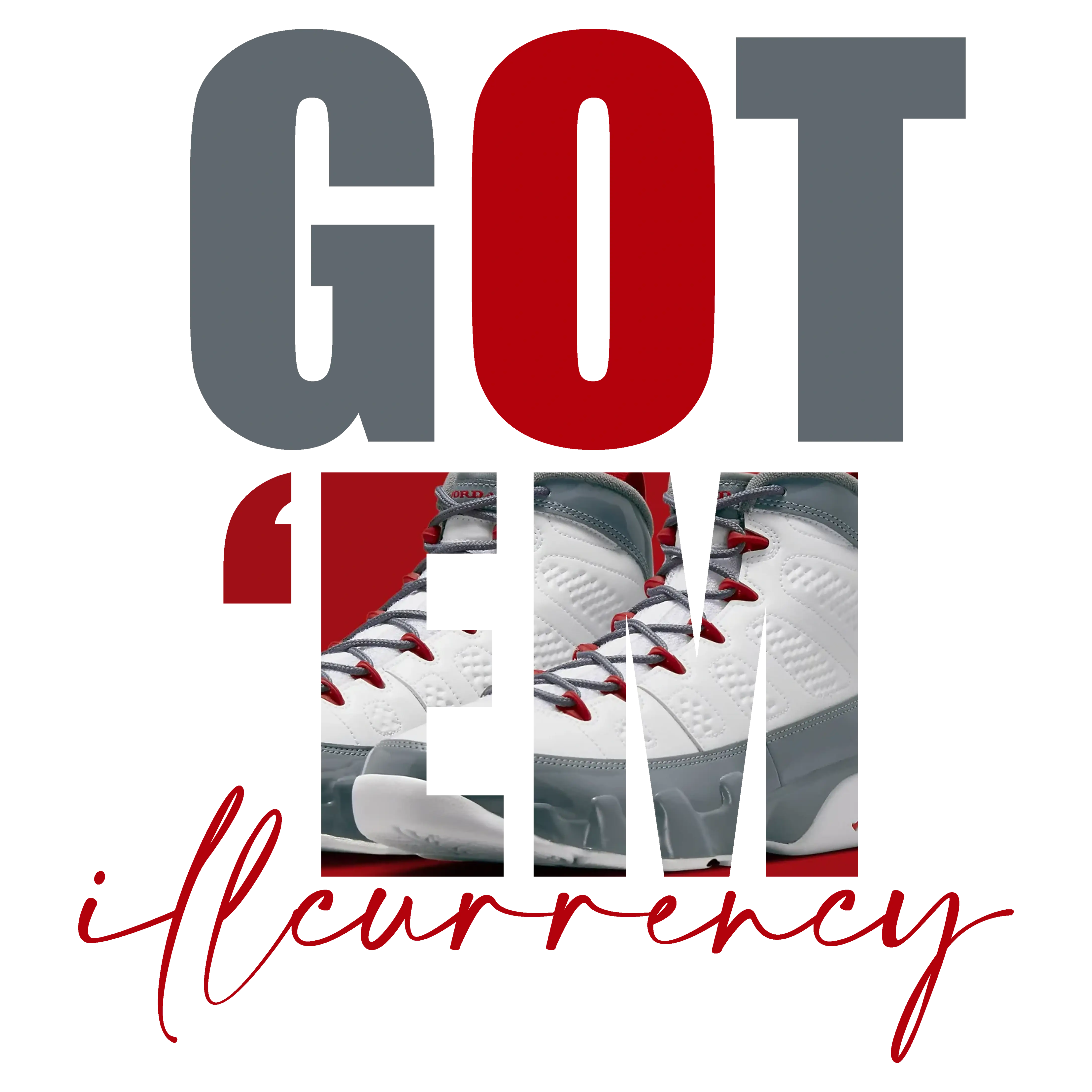 Air Jordan 9 “Fire Red” White T-Shirt (Got Em)