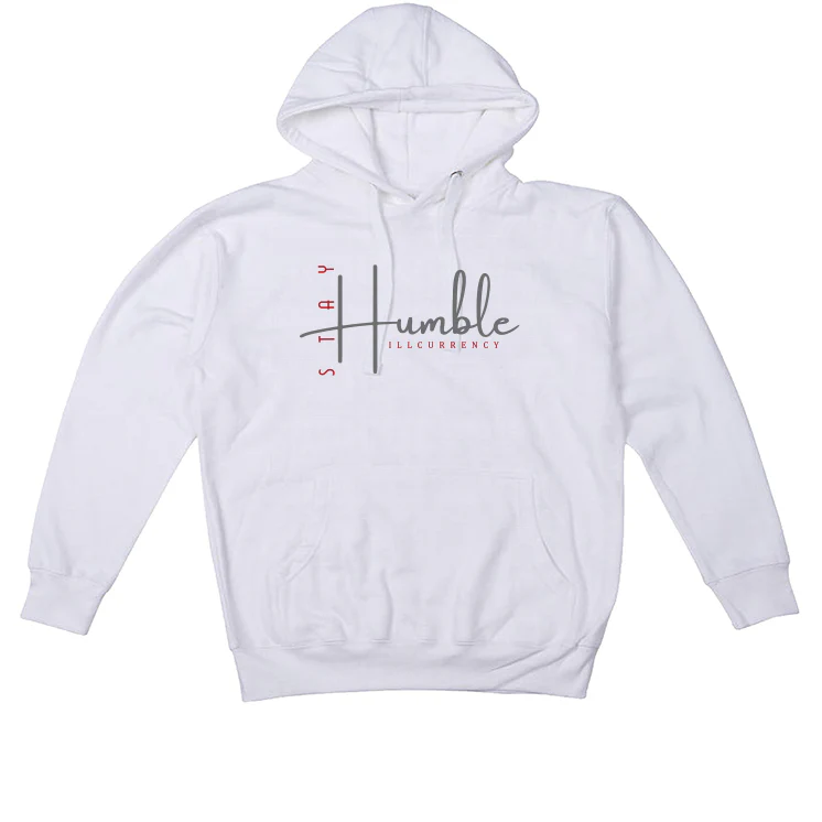 Air Jordan 9 “Fire Red” White T-Shirt (Stay Humble) - Image 3