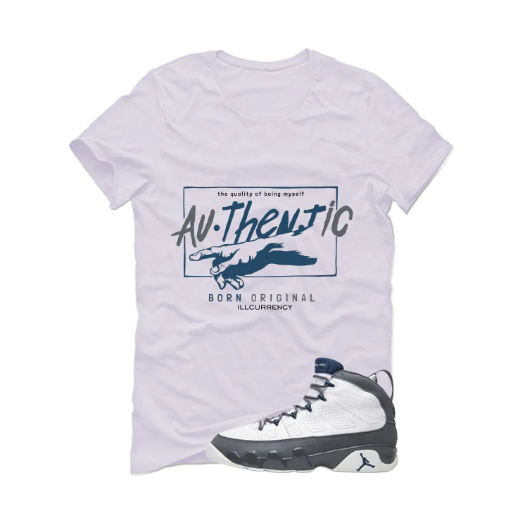 Air Jordan 9 Flint Grey Matching T-Shirt, Sweatshirts & Hoodies White T-Shirt (Authentic)| illcurrency - Image 2