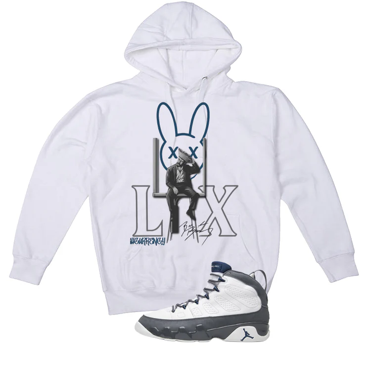 Air Jordan 9 Flint Grey Matching T-Shirt, Sweatshirts & Hoodies White T-Shirt (Bad Bunny SuperBowl)| illcurrency - Image 3