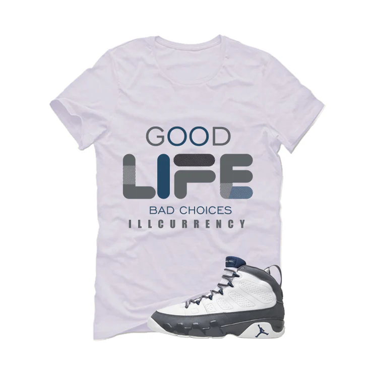 Air Jordan 9 Flint Grey Matching T-Shirt, Sweatshirts & Hoodies White T-Shirt (Bad Choices)| illcurrency - Image 2