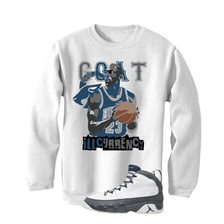 Air Jordan 9 Flint Grey Matching T-Shirt, Sweatshirts & Hoodies White T-Shirt (GOAT 23)| illcurrency - Image 4