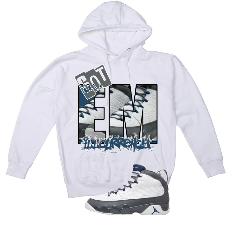 Air Jordan 9 Flint Grey Matching T-Shirt, Sweatshirts & Hoodies White T-Shirt (GOT EM)| illcurrency - Image 3