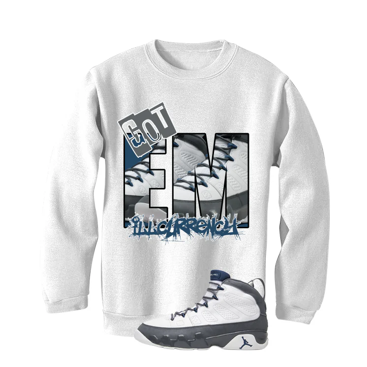 Air Jordan 9 Flint Grey Matching T-Shirt, Sweatshirts & Hoodies White T-Shirt (GOT EM)| illcurrency - Image 4