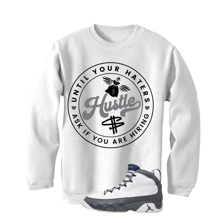 Air Jordan 9 Flint Grey Matching T-Shirt, Sweatshirts & Hoodies White T-Shirt (Haters Catch Up)| illcurrency - Image 4