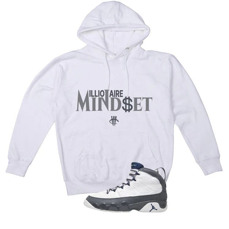 Air Jordan 9 Flint Grey Matching T-Shirt, Sweatshirts & Hoodies White T-Shirt (Millionaire Mindset)| illcurrency - Image 3